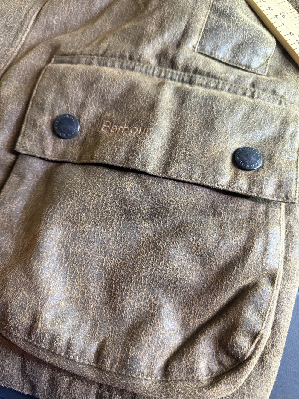 Barbour Weathered Utility Field Jacket Brown Men’s M Waterproof - Picture 14 of 16